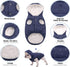 Fleece Hoodie, Windproof Waterproof Coat, Winter Warm Jacket for Small Medium Large Dogs (2XL: Blue)