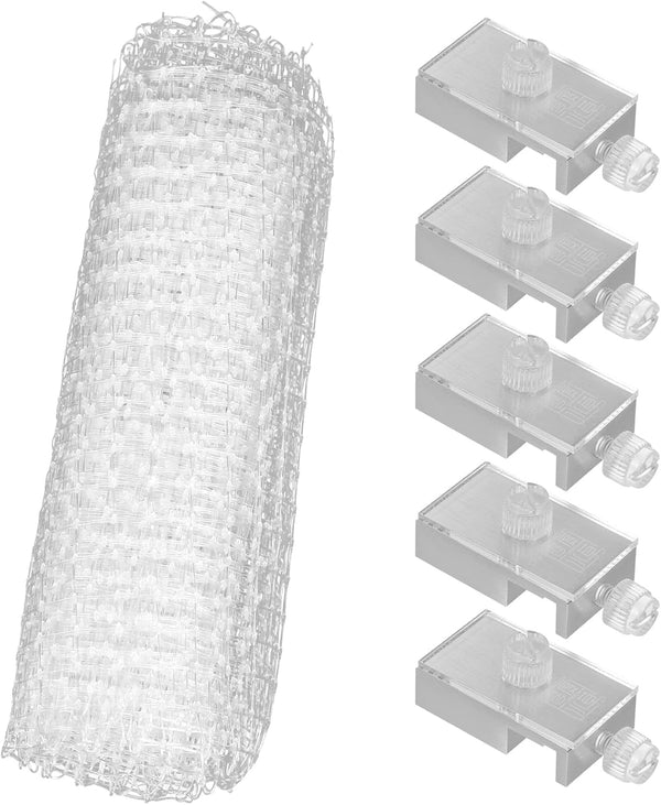 Aquarium Anti-Jump Net, Escape-Proof Fish Screen Replacement for Tank Covering