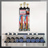 50 40 5 Moxweyeni Race Medal and Bib Display with Trophy Shelf, Wall Mounted Photo Display Board, Ideal Gifts