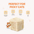 9 oz Freeze Dried Chicken Cat Treats, Single Ingredient Healthy Cat Snacks & Food Topper for Picky Cats, High Protein