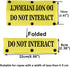 Funny Dog Leash Sleeve Have Do Not Interact Dog Leash Wrap Sleeve Pet Birthday Gift (Do Not Interact-YE Sleeve)