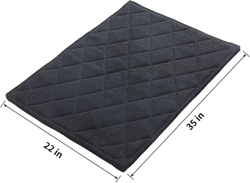 22"x35" HOMBYS Chew Proof Dog Crate Pad Mat, Indestructible Kennel Pad for Aggressive Chewers, Durable and Water