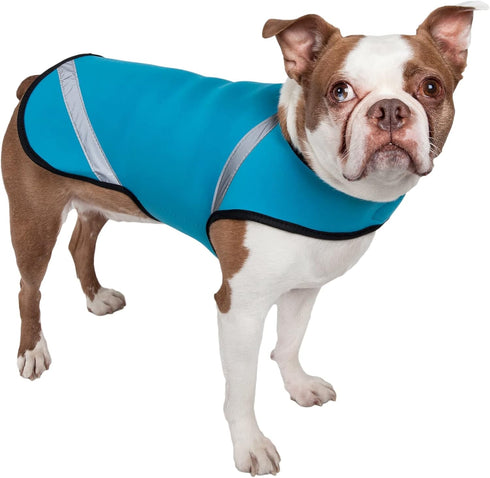 Pet Life Extreme Softshell Neoprene Dog Coat - Reflective Taping and Rash Guard for Small Medium Large Dogs