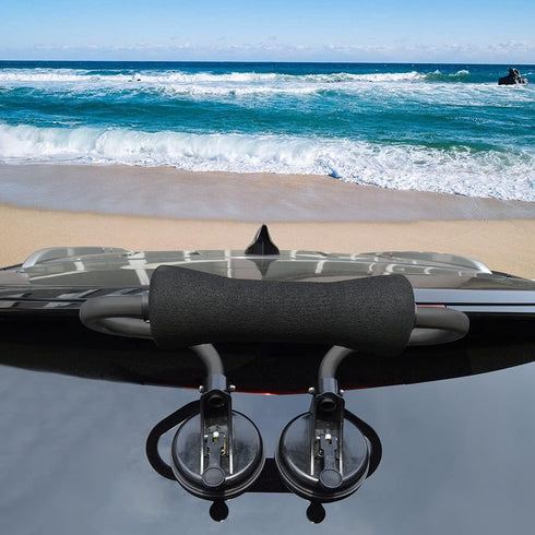 Kayak Roller Loader, Load Assist Roller Mount with Suction Cup for Car SUV - Black