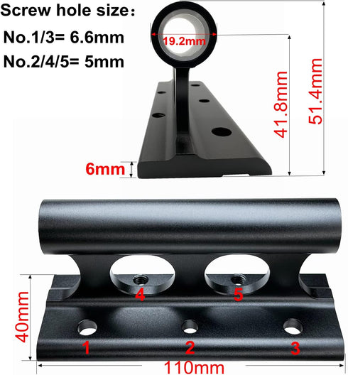 ODIER Bike Fork Mount Block for Car Rack Cross Bar Truck Bed Storage 9x100mm 15x110mm 15x100mm 12x100mm 15x150mm