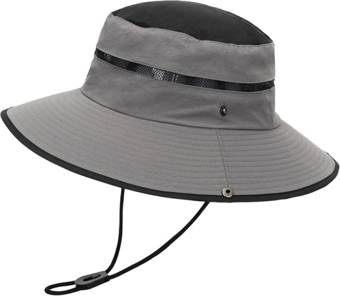Foldable Fishing Hat, Breathable Beach Sun Hat - Outdoor Packable UV Protection Safari Bucket Hat