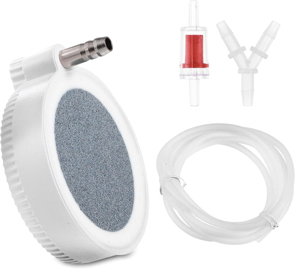 Fish Tank Air Stone | 2.36" Diameter Air Disk Stone for Oxygen Diffuser, 4 Pcs Aquarium Kit