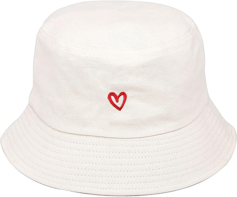 YAMEIZE Bucket Hat for Women and Men, Travel Sun Beach Embroidered Fisherman Hat