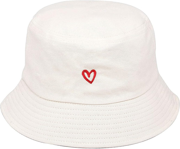 YAMEIZE Bucket Hat for Women and Men, Travel Sun Beach Embroidered Fisherman Hat