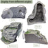 PINVNBY Turtle Basking Platform, Large Reptile Climbing Shale Resin Ledge with Suction Cups
