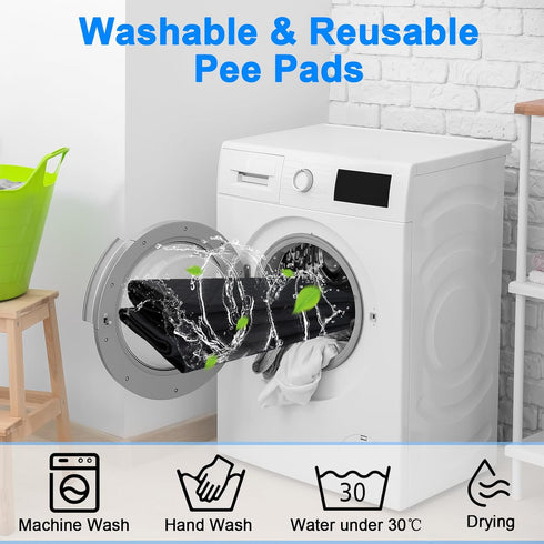 DOPLUSDO 72"72" Washable Pee Pads for Dogs Reusable Puppy Pads Extra Large, Waterproof Pet Training Pads Leakage