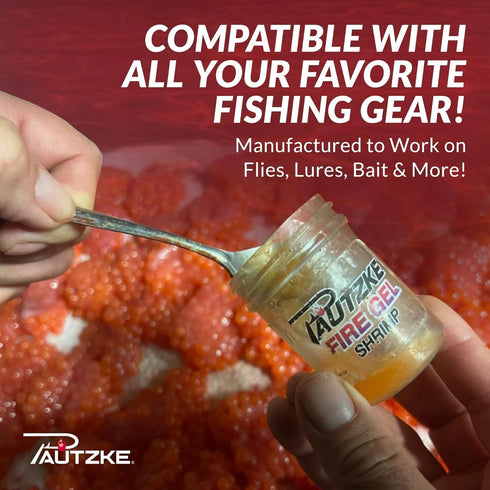 Pautzke Fire Gel Bait Scent Trout Fishing Attractant, Long-Lasting Fish Scent Gel, Easy Apply Lure Enhancer, 1.75 Ounce