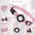 Adjustable Airtag Dog Collar, Durable Quick Snap Buckle, Waterproof Imitation Nylon Holder for Small Dogs (S: 6"-16",