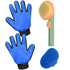GJEASE Self-Cleaning Cat Grooming Glove Brush - Slicker Pet Brush for Shedding & Grooming, Promotes Circulation