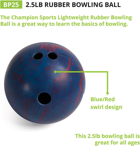 Champion Sports Lightweight Rubber Bowling Ball