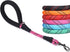 VIVAGLORY Short Rope Dog Leash - Neoprene Padded Handle, Training & Walking Durable Traffic Leash for Medium & Large