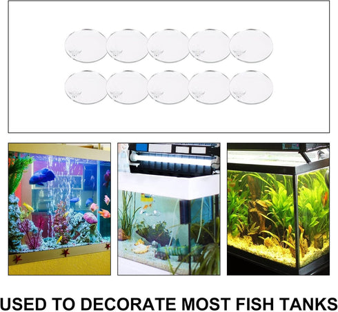 Mipcase 10pcs Betta Training Mirror - Wall Mirror Decor for Small Fish Tank, Single Side Betta Mirrors for Exercise.