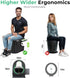 Sckee Camping Toilet, Portable Toilet for Adults, Portable Travel Folding Toilet with Lid and Paper Holder, Compact