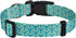 Soft Comfy Dog Collar for Small Dogs, Geometry Pattern Adjustable Pet Collar for Small Medium Large Dogs (Armor Green,