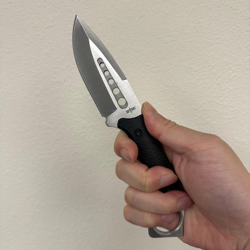 S-TEC 9" Full Tang Tactical Knife with ABS Swivel Sheath - GEN 2