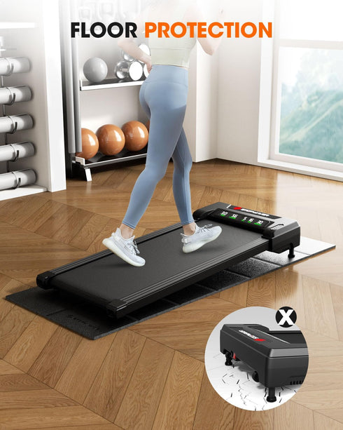 Foldable Treadmill Mat for Carpet Floor - 68"x24" Exercise Equipment Mats for Home Gym Workout