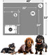 1 Pack 3 Premium Soft Dog Blankets for Small Dogs, Calming Puppy Blanket Throw for Cat Kitten, 24 * 16 Inches, Grey