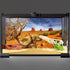 AWERT 36x18 inches Reptile Habitat Background, Orange Desert Terrarium Background, Durable Polyester Background