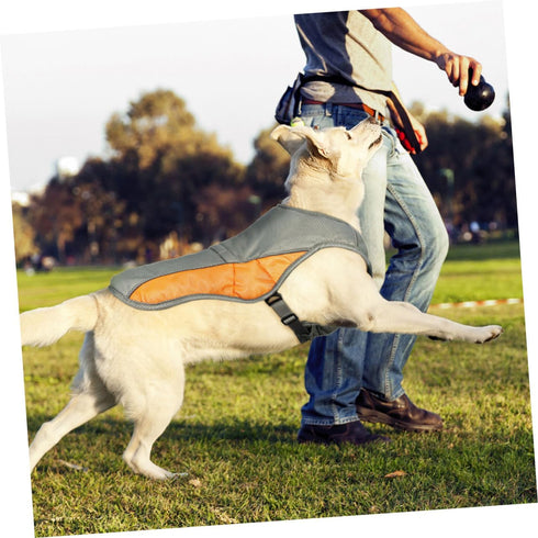 POPETPOP Dog Cooling Vest, Reflective Dog Cooling Coat with Adjustable Side Straps, Pet Cooler Jacket for Small, Medium