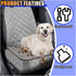 smilfuy Dog Car Front Seat Cover with Side Flaps, Waterproof & Scratch Proof Car Seat Protector for Dog, Nonslip Pet