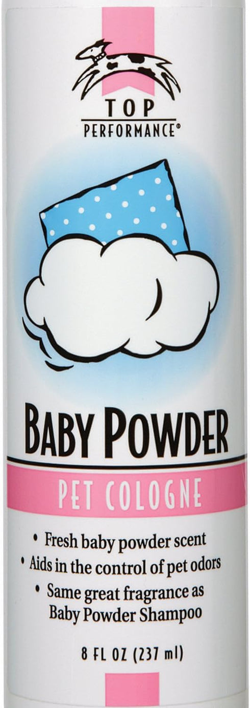 Top Performance 8-Ounce (Package Baby Powder Pet Cologne, May Vary)