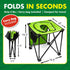 TravelJohn Commode 2-in-1 Commode 225 lbs Foldable Chair Portable Toilet with & Seat Lightweight Steel Frame & Padded