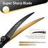 Fenice Peak 8'' Black Dog Grooming Scissors - Golden Curved Scissors with Ergonomic Offset Handle, 440C Durable and