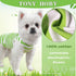 TONY HOBY Dog Pajamas, Summer Sleeveless Jumpsuit with Green Stripes for Small Medium Dogs, White & Green, XL