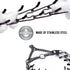 Dog Chain Collar Adjustable Stainless Steel Links with Quick Release Buckle for Small Medium Large Dogs
