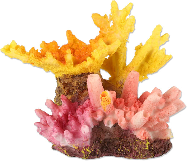 Aquarium Coral Reef Decor, Artificial Resin Coral Decoration Ornaments for Goldfish Betta Fish Tank Accessories