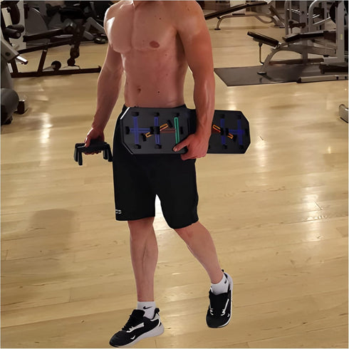 Push Up Board for At Home Workout, Foldable Equipment with Hand Grip for Arms, Chest, Back, and Muscle Growth