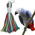 ASOCEA Pet Bird Parrot Colorful Cotton Rope Chew Toys for Cockatiels, Macaws, Parrots