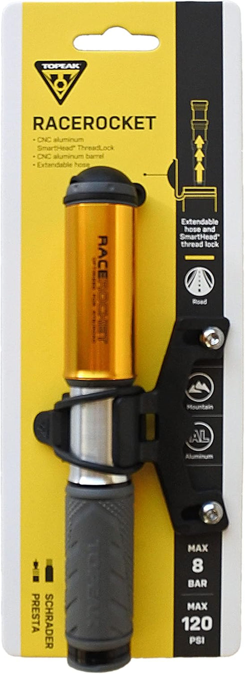 TOPEAK RaceRocket-Gold Mini Pump - Adult Unisex, Not Applicable