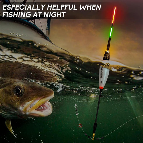 QualyQualy LED Fishing Bobbers, Lighted Floats for Night Fishing, 1/32oz, 1/24oz, 1/16oz - 3Pcs