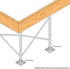 A.A 5" 5" Stationary Dock Base Plate Hardware, x - Heavy-Duty Galvanized Steel