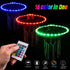 16 Waybelive LED Basketball Hoop Lights, Remote Control Basketball Rim LED Light, Color Change by Yourself, Waterproof