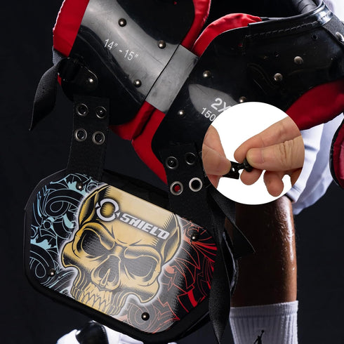 Football Back Plate Hardware, Unisex Adult and Youth Size Accessory for O Shield Football Back Plates, Screws Included