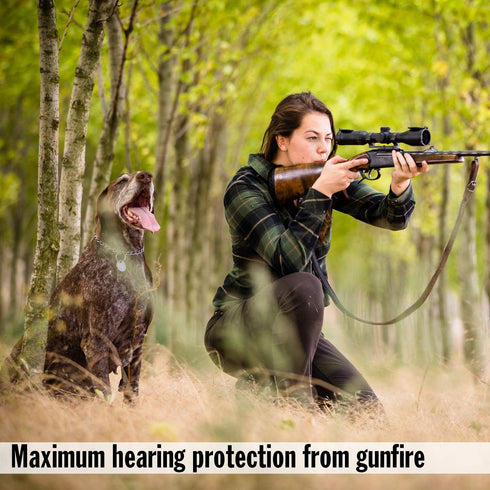 Mack's Maximum Protection Soft Foam Shooting Ear Plugs, 7 Pair Plus Travel Case, 33 dB Highest NRR