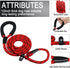 Slip Lead Dog Leash, 6 FT Heavy Duty with Comfortable Padded Handle, Highly Reflective Threads for All Dogs - Red