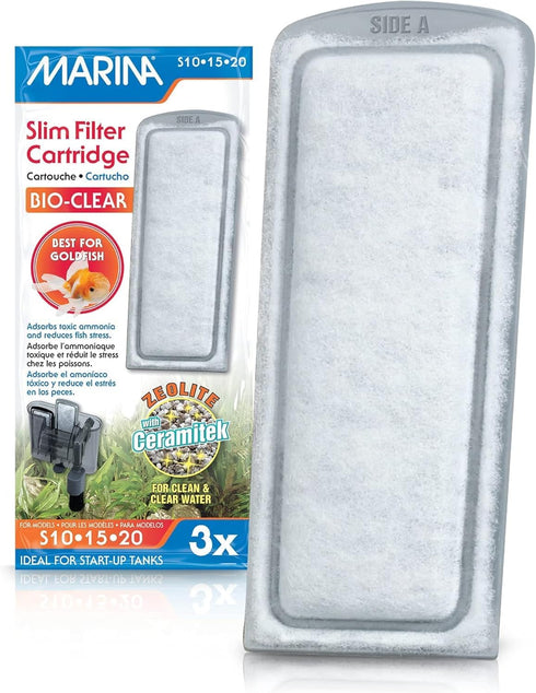 Marina 12 Pack Bio Clear Cartridge for Slim Filters