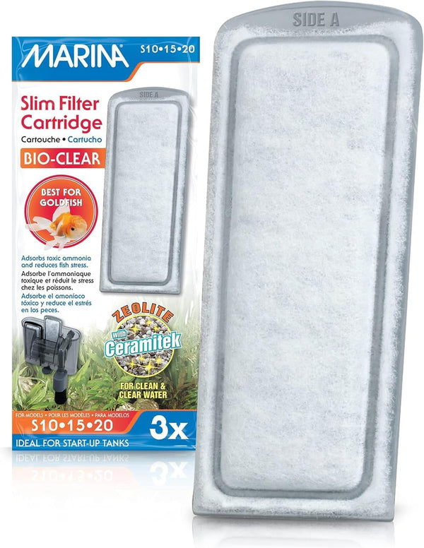 Marina 12 Pack Bio Clear Cartridge for Slim Filters