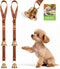 Leather Dog Door bells for Potty Training, Big Brass Puppy Dog Door