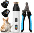 Silent Dog Nail Grinder, Whisper Quiet Claw Trimmer for Sensitive Pets, Safe
