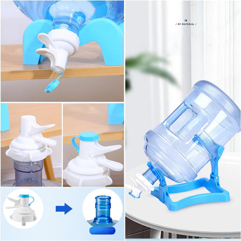 TorSor 5 3-5 Glass Carboy Stand Gallon Water Jug Stand with Water Dispenser Valve Fermenting Jug Holder for Gal Carboy