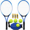 Magicorange Tennis Rackets Set for Kids, 2 Players Recreational with 4 Tennis Balls, 3 Overgrips, 1 Tennis Bag